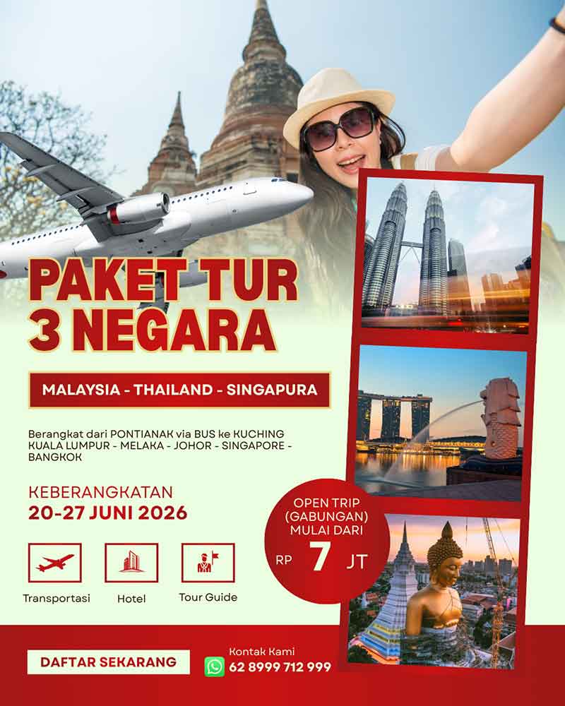 open trip 3 negara
